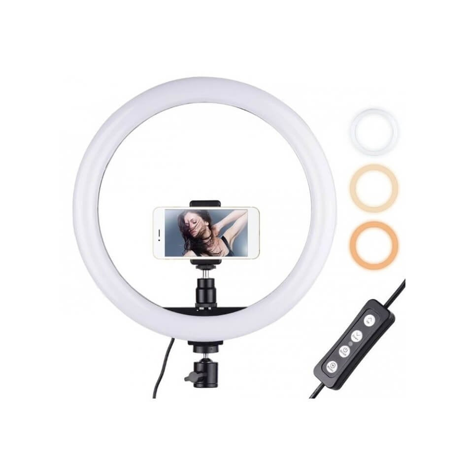 Perfect Lighting! 10″ LED Ring Light with Phone Holder