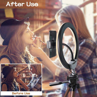 Perfect Lighting! 10″ LED Ring Light with Phone Holder