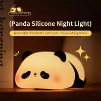 Rechargeable Panda Lamp – Cute Soft Silicone Night Light