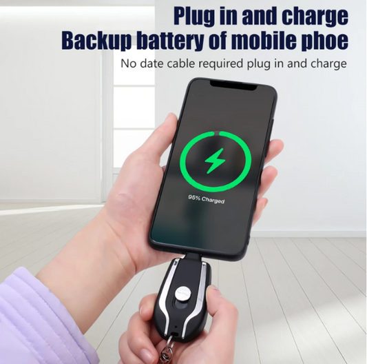 Charge Anywhere! Keychain Power Bank for iPhone