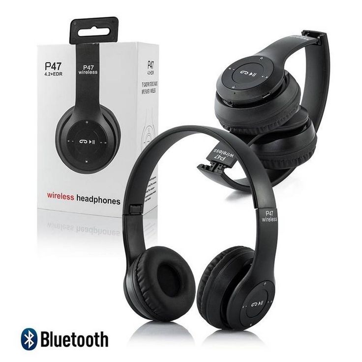 P47 Bluetooth Foldable Headphones with Microphone