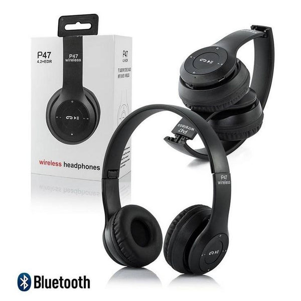 P47 Bluetooth Foldable Headphones with Microphone